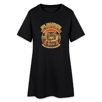 Chat, je suis allergique à Morgende - Robe T-shirt Femme - noir - Devant