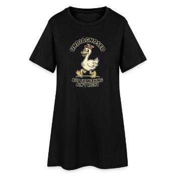 Ce n’est pas diagnostiqué, mais quelque chose ne va pas - Robe T-shirt Femme - noir - Devant