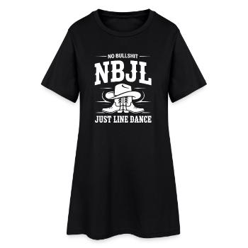NBJL – Pas de conneries, juste la danse en ligne - Robe T-shirt Femme - noir - Devant