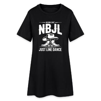 Style de danse en ligne - Robe T-shirt Femme - noir - Devant