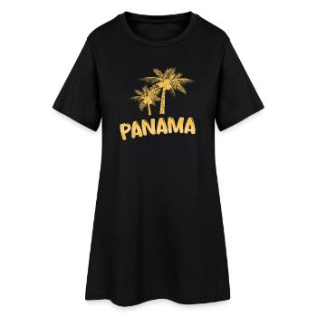 Gift for Panama - Women’s T-Shirt Dress - black - Front