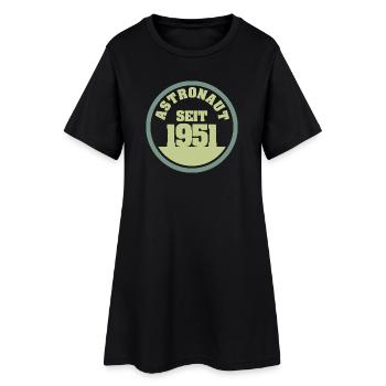 1951 - Women’s T-Shirt Dress - black - Front
