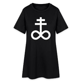 Croix du Léviathan - Robe T-shirt Femme - noir - Devant