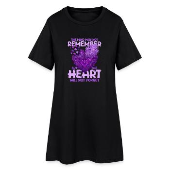 L’esprit ne se souvient peut-être pas, mais - Robe T-shirt Femme - noir - Devant