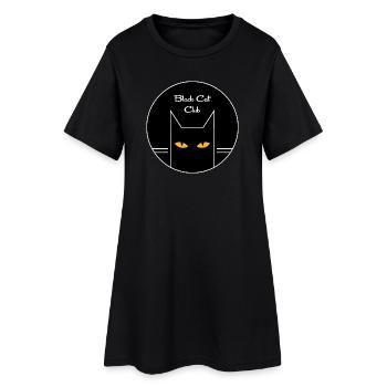 Club du Chat Noir - Robe T-shirt Femme - noir - Devant