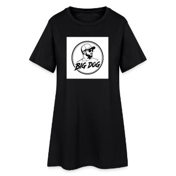 T-shirt portrait de grand chien en forme de cercle - Robe T-shirt Femme - noir - Devant