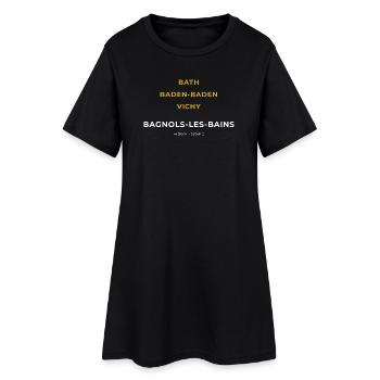 Bagnols-les-Bains Lozère - Bath - Baden-Baden - Robe T-shirt Femme - noir - Devant