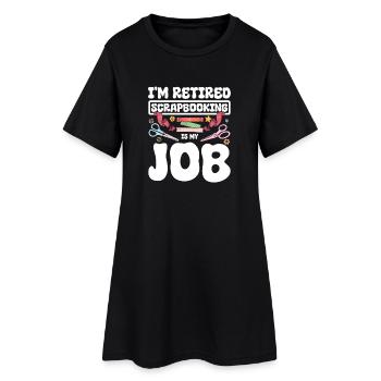 Scrapbooking retraité - Robe T-shirt Femme - noir - Devant