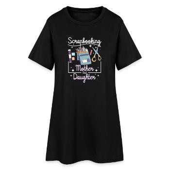 Scrapbooking Mère Fille - Robe T-shirt Femme - noir - Devant