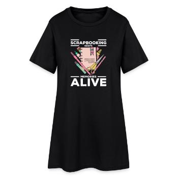 Garder les souvenirs vivants - Robe T-shirt Femme - noir - Devant