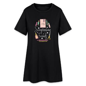 Petites amies en album - Robe T-shirt Femme - noir - Devant