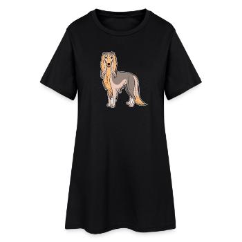 Afghan Hound (bande dessinée) - Robe T-shirt Femme - noir - Devant