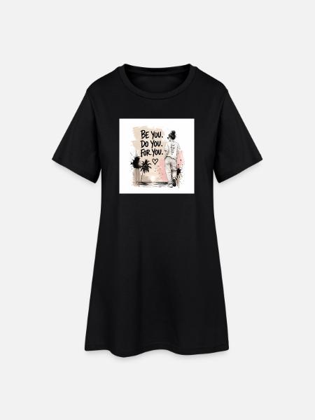 C44E0514-D160-4EC5-B75F-FFC0E88E6842 - Robe T-shirt Femme - noir