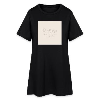 3BF53FEA-0E7A-4554-AD83-F170A37D2389 - Women’s T-Shirt Dress - black - Front