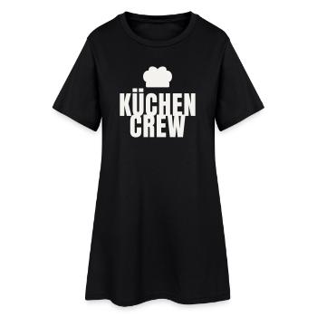 Kitchen Crew Chef Gastro Restaurant Chef's Hat - Women’s T-Shirt Dress - black - Front