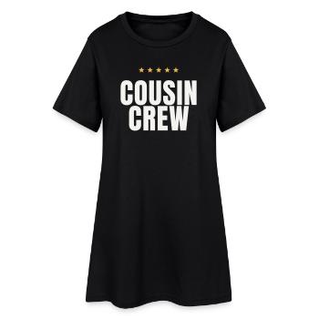 Cousin Crew Cousins Family Matching Reunion - Women’s T-Shirt Dress - black - Front