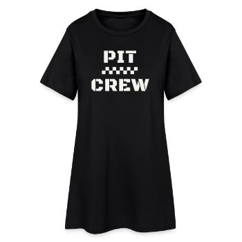 Équipe de course de Pit Crew Motorsport Course aux stands - Robe T-shirt Femme - noir - Devant
