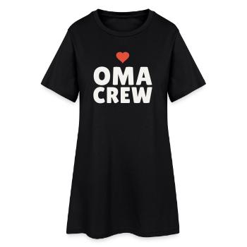Équipe de Grand-mère Cœur Cadeau Grand-mère Équipe de la Fête des Mères - Robe T-shirt Femme - noir - Devant