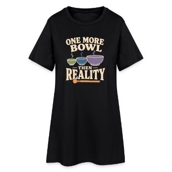Cadeau du bol chantant Klangbad Klangheilung - Robe T-shirt Femme - noir - Devant