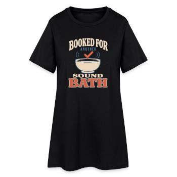 Cadeau du bol chantant Klangbad Klangheilung - Robe T-shirt Femme - noir - Devant