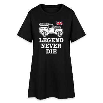 Legend_Never_Die - Women’s T-Shirt Dress - black - Front