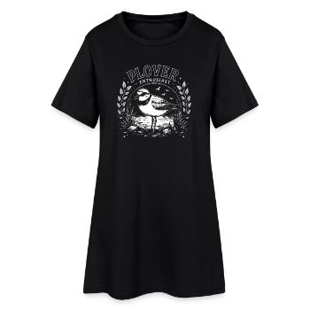 Plover Plover Enthusiast Bird Lover - Women’s T-Shirt Dress - black - Front