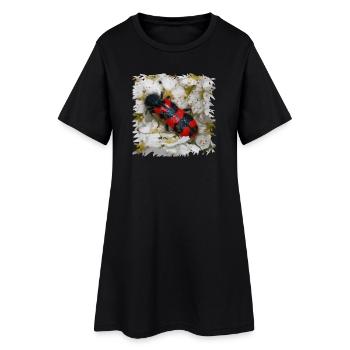 Beewolf likes bee larvae to eat - Women’s T-Shirt Dress - black - Front