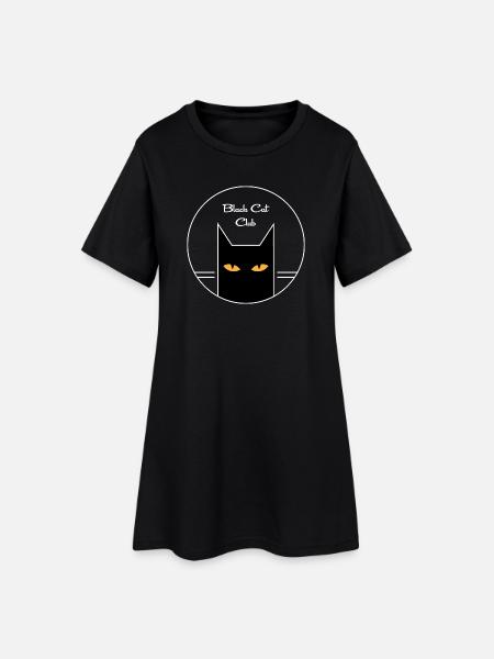 Chat noir - Robe T-shirt Femme - noir
