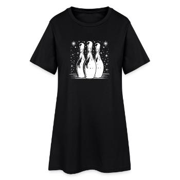 Bowling - Women’s T-Shirt Dress - black - Front