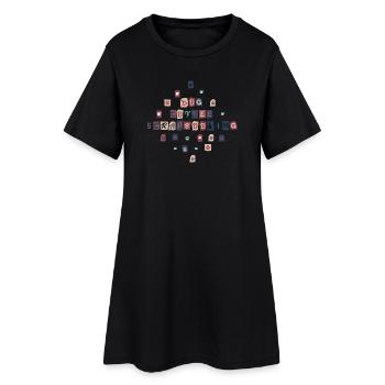 Dog Coffee Scrapbooking - Robe T-shirt Femme - noir - Devant