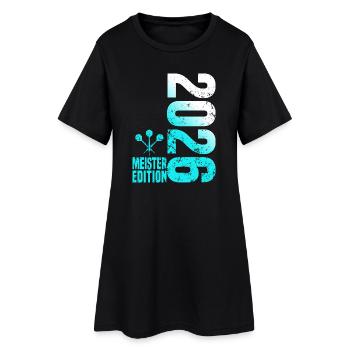 Darts Champion 2026, Kreisliga Shirt cyan white - Women’s T-Shirt Dress - black - Front