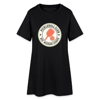 Insigne de Pickleball de la Ligue du Week-end - Robe T-shirt Femme - noir - Devant