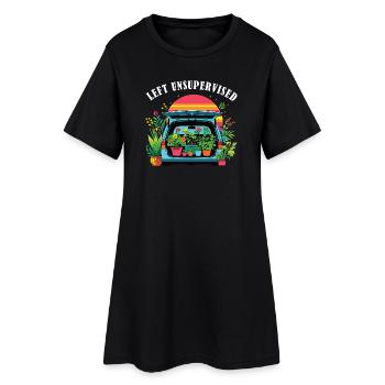 Funny gardening fun mothers - Women’s T-Shirt Dress - black - Front
