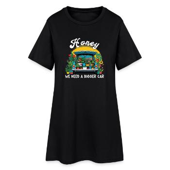 Des mères amusantes de jardinage - Robe T-shirt Femme - noir - Devant