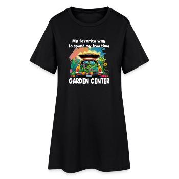 Des mères amusantes de jardinage - Robe T-shirt Femme - noir - Devant