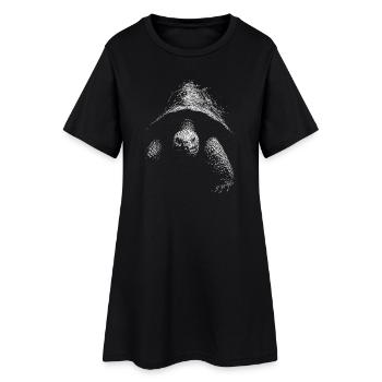 Tortue - Robe T-shirt Femme - noir - Devant