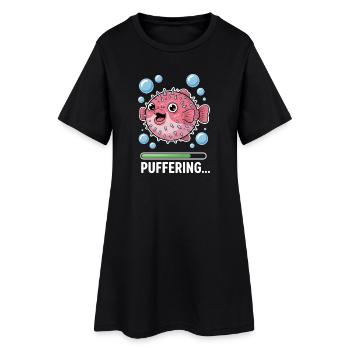 Expressions du poisson-globe : Cadeau amusant du poisson-globe - Robe T-shirt Femme - noir - Devant