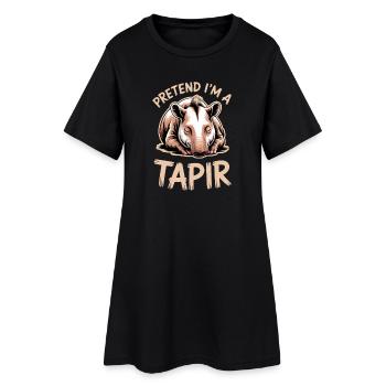 Tapir Sayings Tapir Funny Tapir Gift - Women’s T-Shirt Dress - black - Front