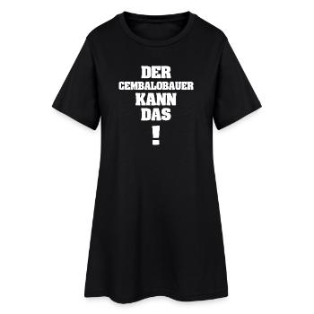 Geschenk für Cembalobauer - Frauen T-Shirt-Kleid - Schwarz - Vorne