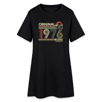 Original 1976 Vintage Vintage Retro Birthday - Women’s T-Shirt Dress - black - Front