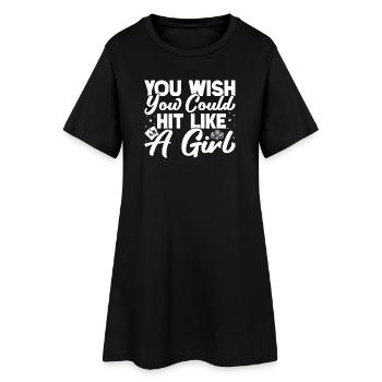 Casino Gambler You Wish Could Hit Like A Girl - Women’s T-Shirt Dress - black - Front