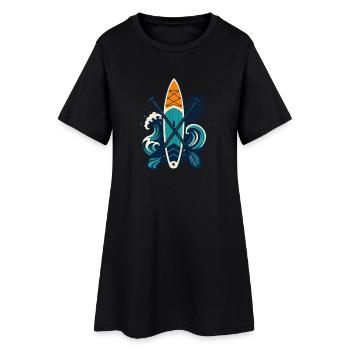 Funny SUP Paddleboard Board Stand Up paddle - Women’s T-Shirt Dress - black - Front
