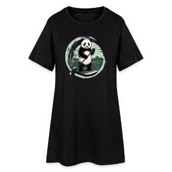 Drôle de planche de paddle SUP Stand Up paddle - Robe T-shirt Femme - noir - Devant