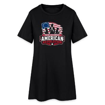 Proud Descendant of the American Revolution - Women’s T-Shirt Dress - black - Front