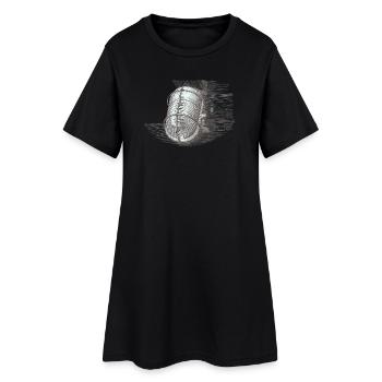 Sketchy wire rope lantern - Women’s T-Shirt Dress - black - Front