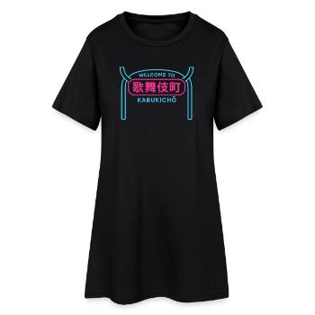 Welcome to Kabukicho - Robe T-shirt Femme - noir - Devant