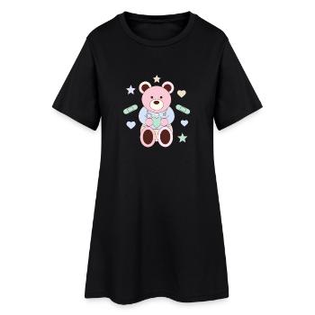 Petit Guérisseur de Cœur - Robe T-shirt Femme - noir - Devant