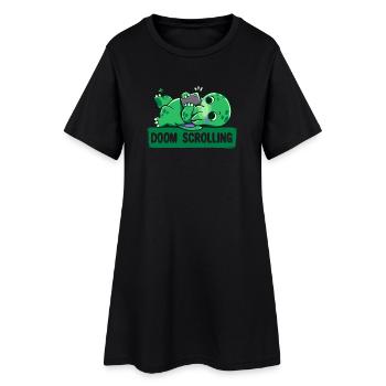 Doom Scrolling - Women’s T-Shirt Dress - black - Front