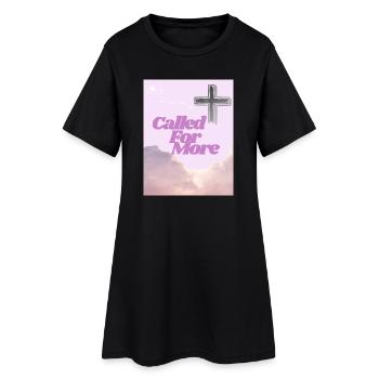 Appelée à Plus de lever de soleil croisé - Robe T-shirt Femme - noir - Devant