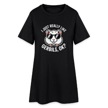 Dictons mongols des rats de course cadeau des gerbilles - Robe T-shirt Femme - noir - Devant